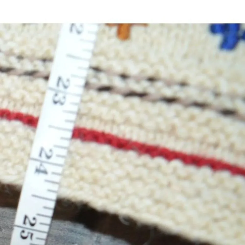 Indigenous Designs Vintage Wool Cardigan Womens Medium Embroidered Hand Knit